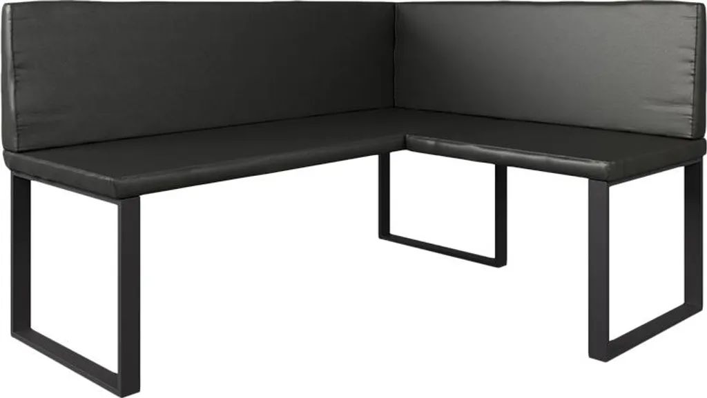 Banc d'angle noir 120x150cm Vicco Ravon : robuste et facile à entretenir