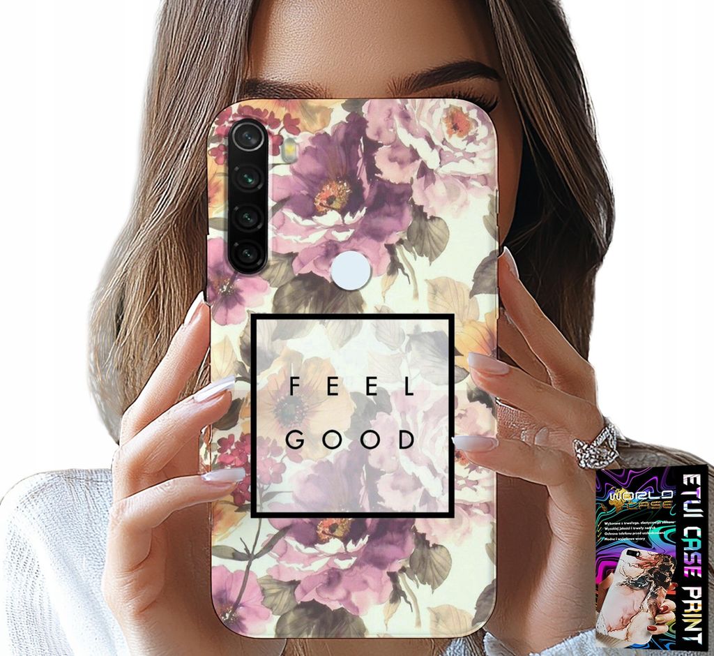 Hülle Für Xiaomi Note 8T - Florales Design, Modische Damen + Glas