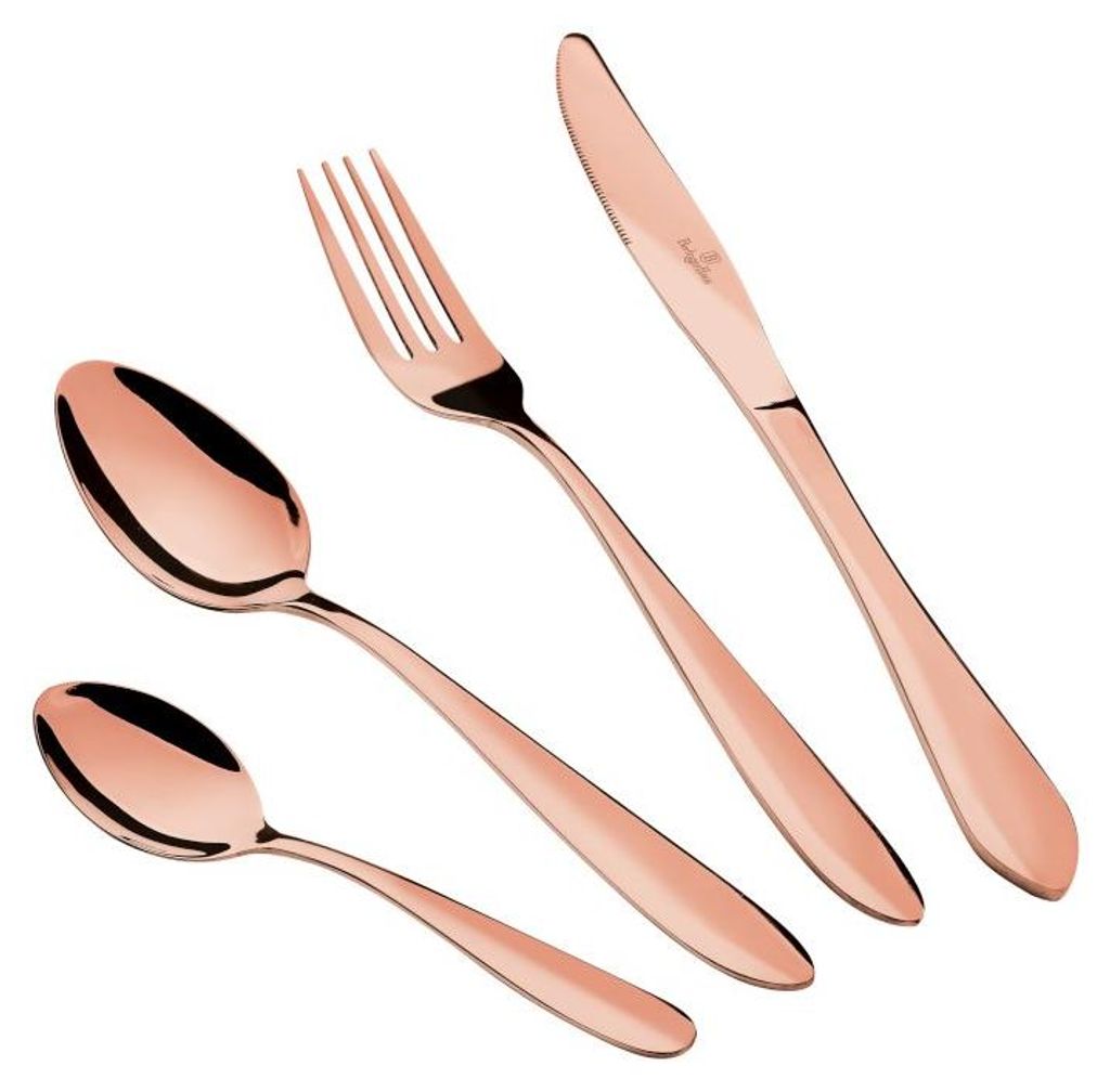 24-teiliges Edelstahl-Besteckset Rose Gold Collection