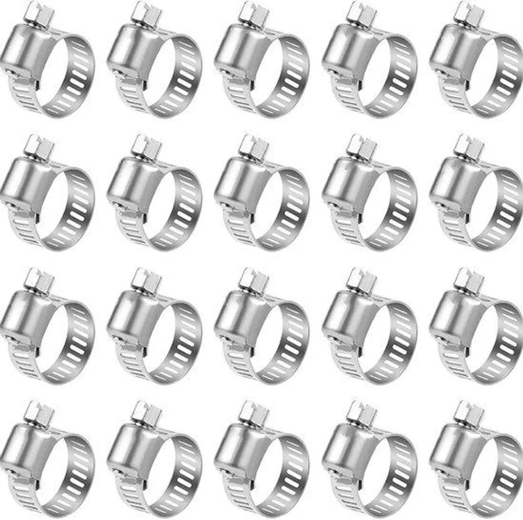 Colliers de serrage en acier inoxydable 13-19 mm - Lot de 100 pièces