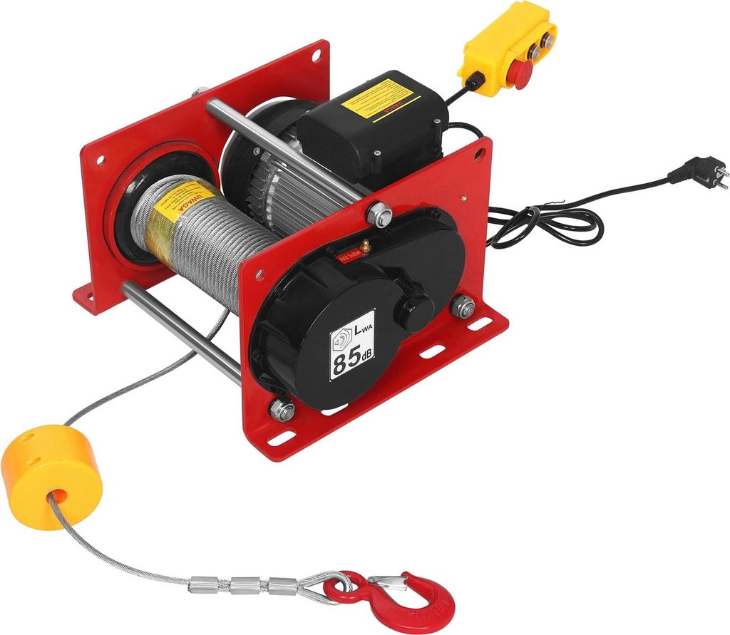 KRAFT&DELE | Elektrische Seilwinde, 30m, 500/999kg, Seilzug Produktbild 