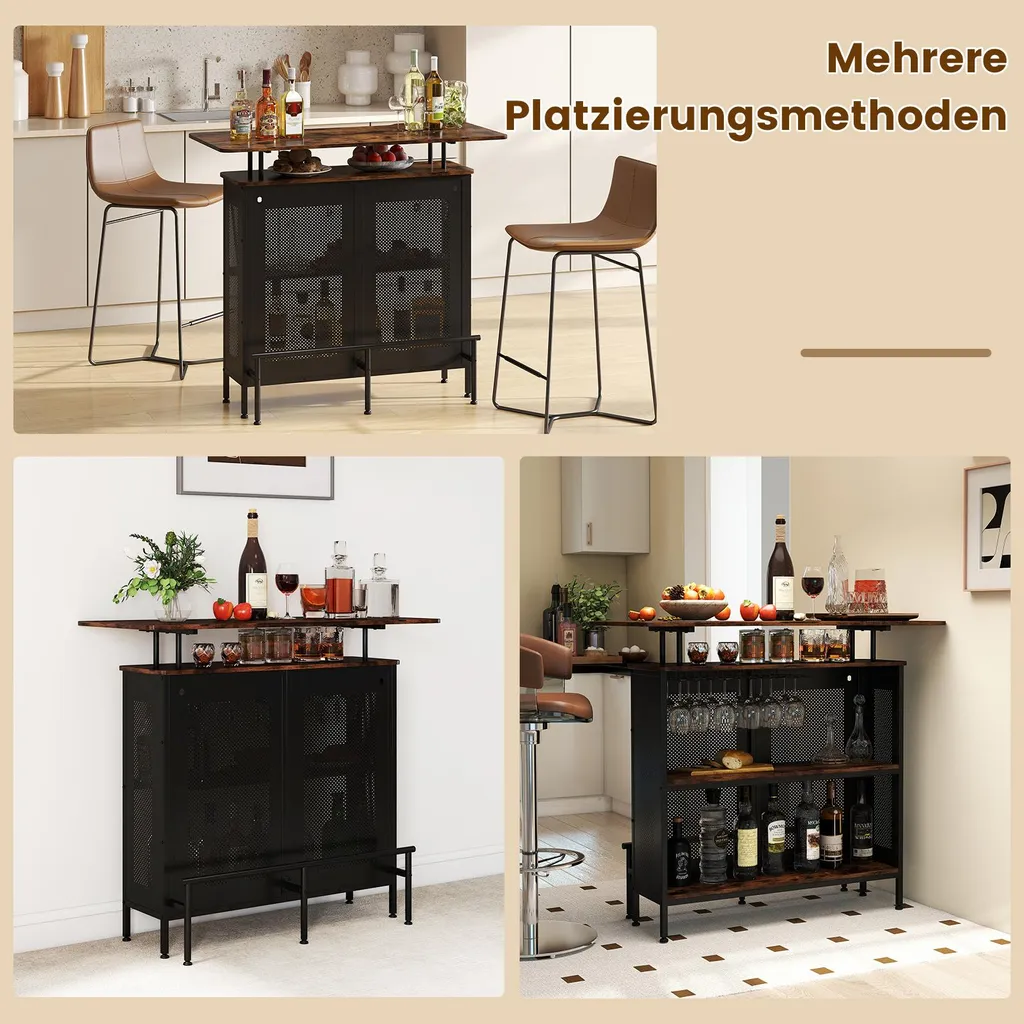 Table de bar stable pour sol irrégulier - Solution gain de place cuisine - 5
