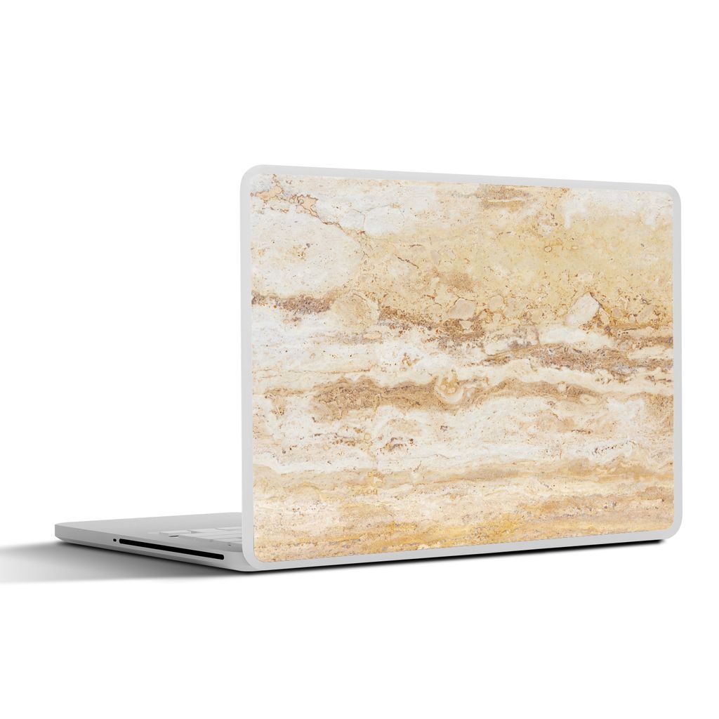 MuchoWow Laptop Aufkleber Sticker Cover Marmor - Sand - Textur 31x22.5 cm - Laptop-Deko