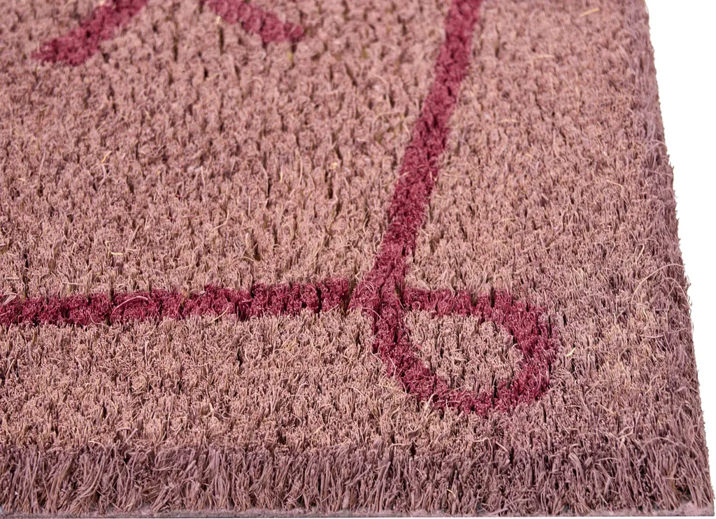 Tapis d'entrée antidérapant en coco 60x90 cm support caoutchouc stable - 5
