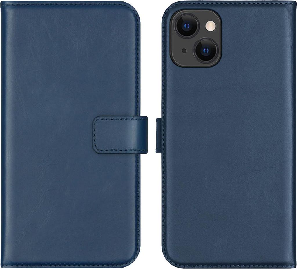 Selencia Genuine Leather Bookcase dla Apple iPhone 13 - Zdjęcie produktu 