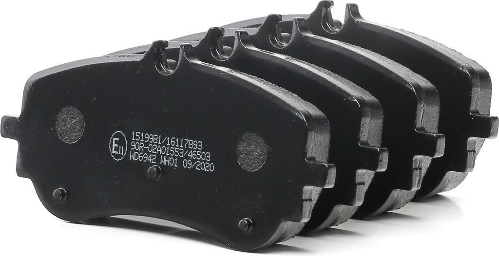 RIDEX Bremsbeläge Satz Hinten für VW Crafter Kastenwagen (SY, SX) Amarok Pickup (2HA, 2HB, S1B, S6B, S7A, S7B) California T6 Bus (SGC, SGG, SHC)