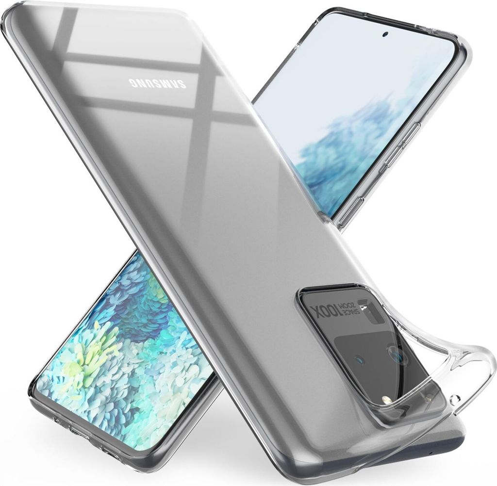 NALIA Hülle "GLAZE" für Samsung Galaxy S20 Ultra - Klare TPU Schutzhülle, Anti-Gelb, Schlank & Leicht - Transparente Handyhülle