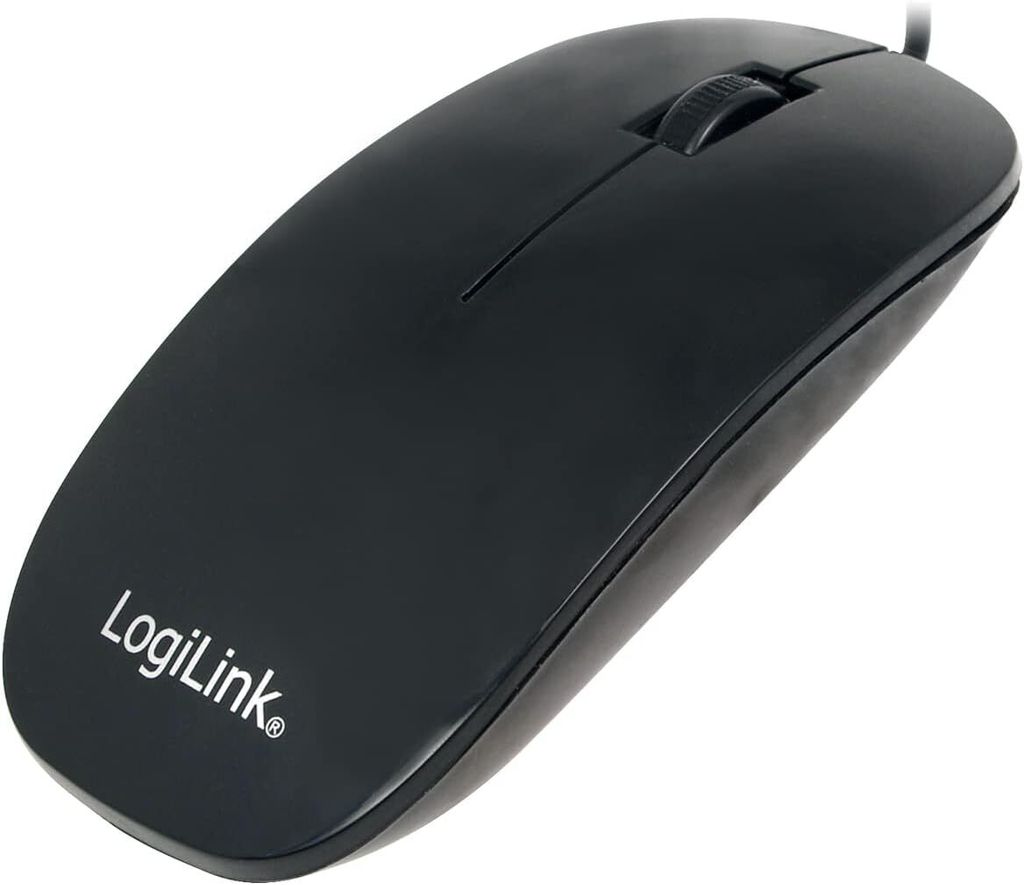LogiLink Optische USB Maus Schwarz (ID0063) Produktbild 
