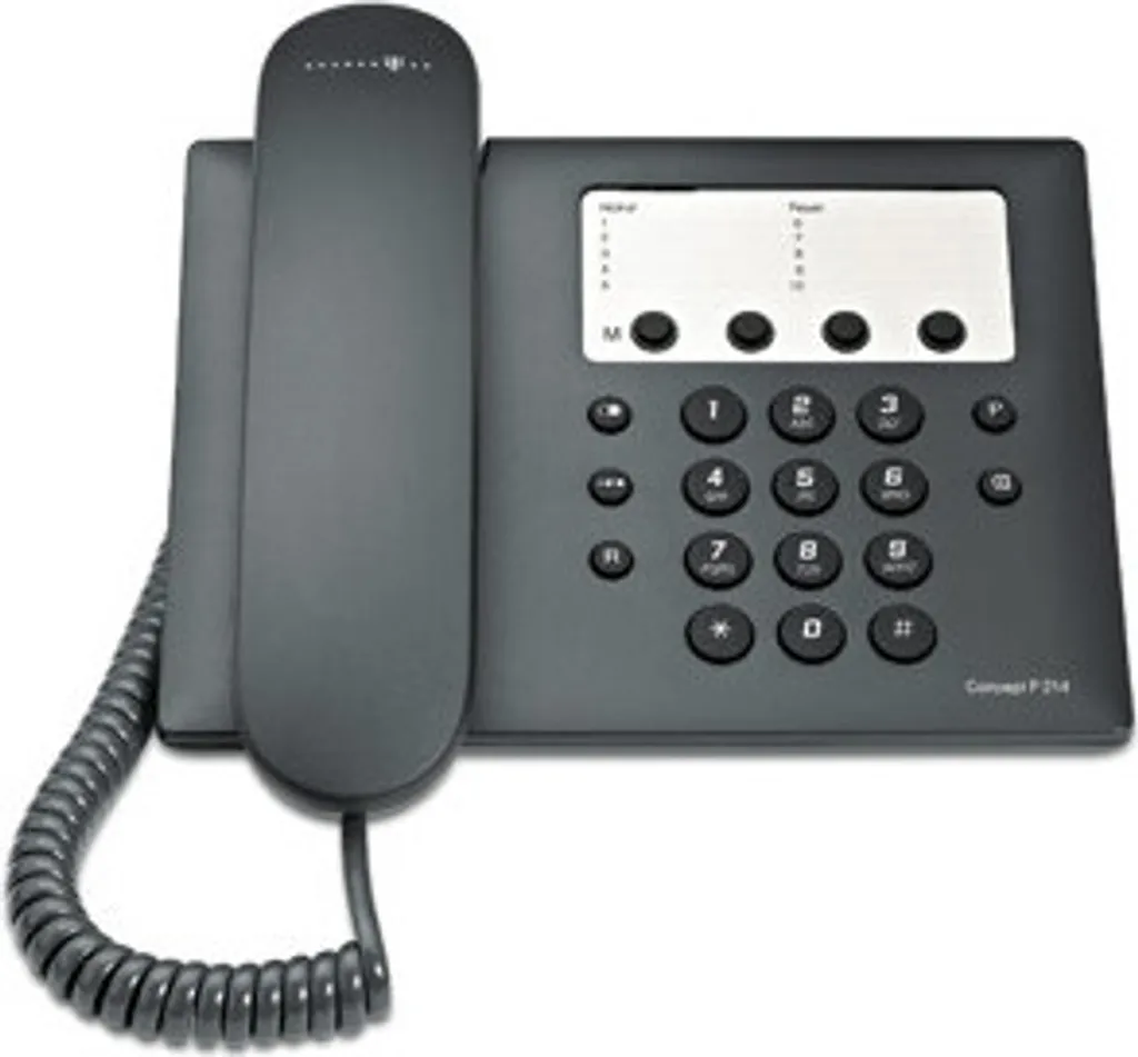 Téléphone filaire de bureau Telekom Concept P 214 classique noir