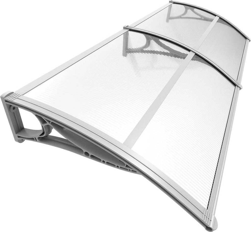 VOUNOT® Vordach für Haustür, 200 x 80 cm Transparentes Produktbild 