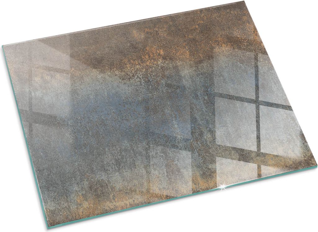 Abstraktes strukturiertes Muster – Glasbodenplatte für – Kaminofen – Kaminplatte Glas – Schutzglas – Funkenschutzplatte –Glasbodenplat...