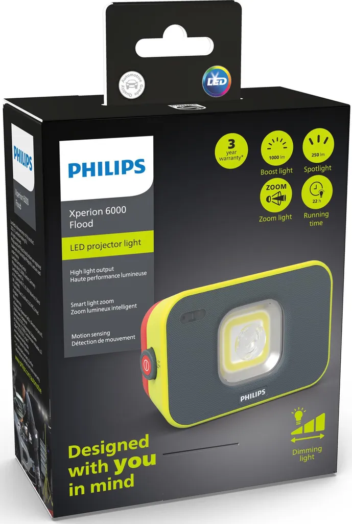 Philips Xperion 6000 Flood Flex X60FLX1 - Lampada LED Officina 1000lm