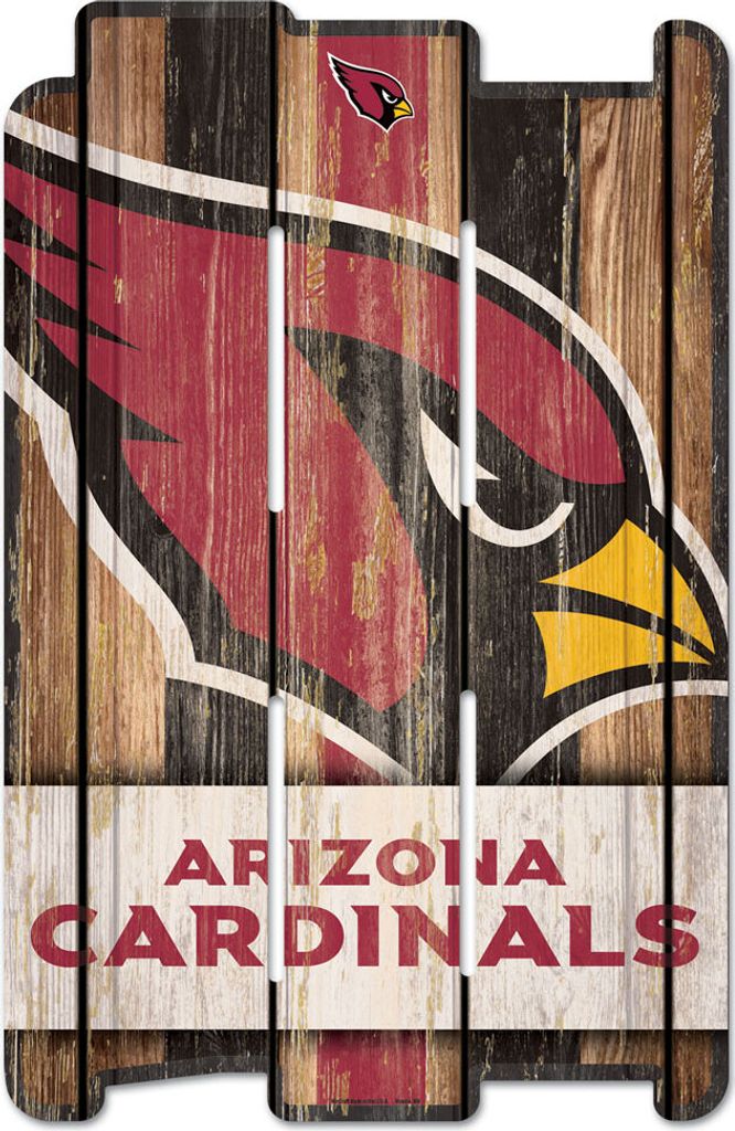 NFL Arizona Cardinals Fence Plank Wood Sign Holzschild Holz 43x28cm Zaun
