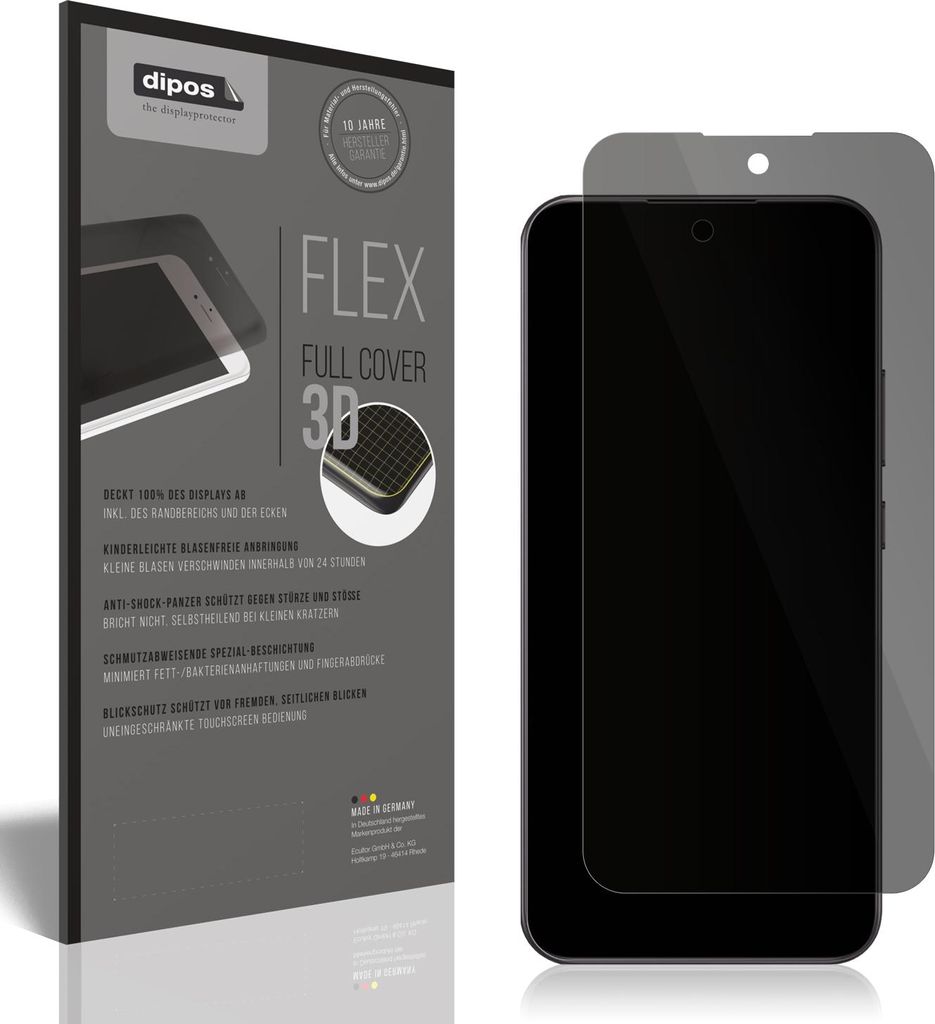 Full Cover Privacy Blickschutzfolie für Oppo A6 Pro 4G Folie Anti-Shock