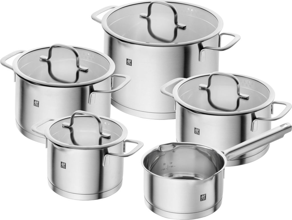 Zwilling True Flow Topfset 5-teilig silber Topf-Set