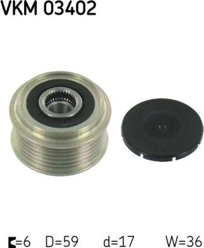SKF VKM03402 Puleggia Frizionata Alternatore 5M5Q10344AA Ford