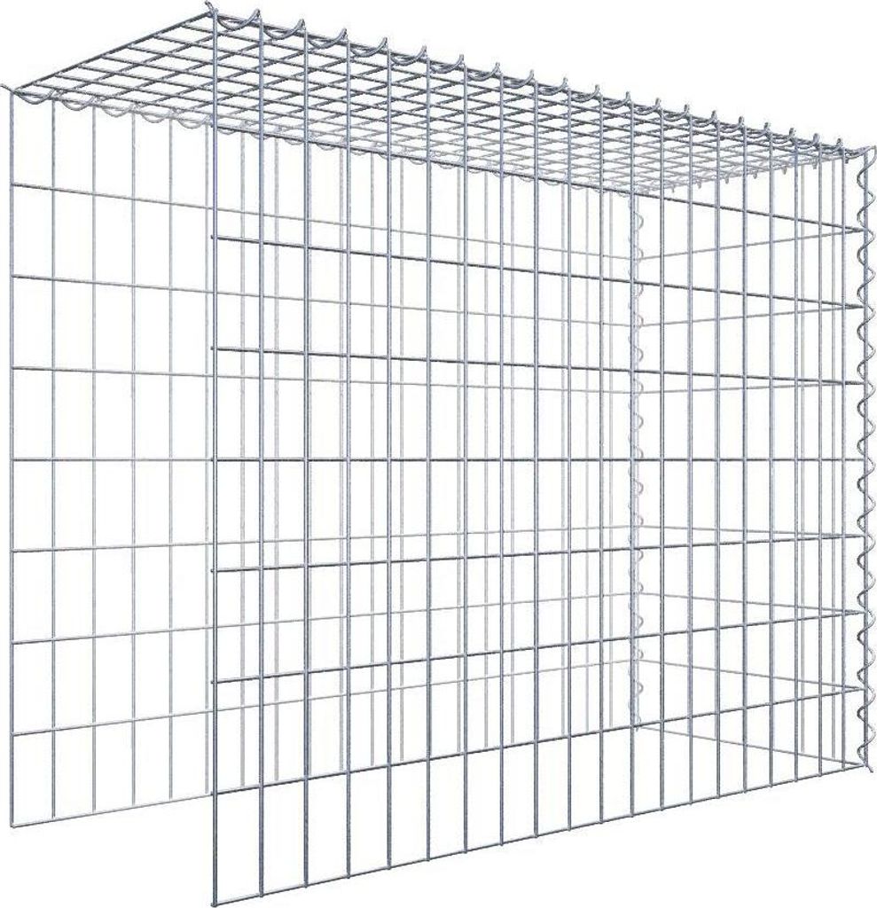 Anbaugabione Typ 4 100 cm x 80 cm x 40 cm (L x H x T), Maschenweite 5 cm x 10 cm, Spirale
