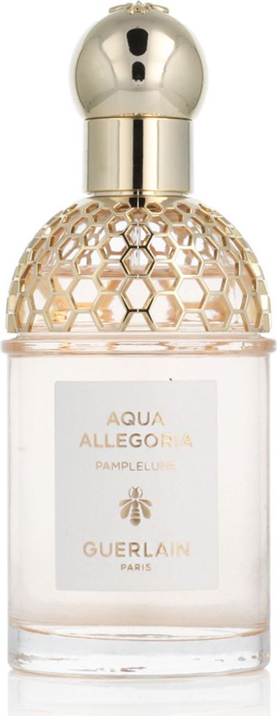 A product shot of a bottle of Guerlain Aqua Allegoria Pamplelune perfume.