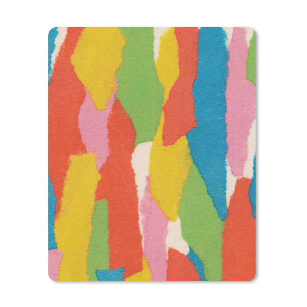 MuchoWow Mauspad Mousepad Abstrakt - Formen - Collage - Retro 30x40 cm - Mousepads - Maus Mat - Pad - Mausunterlage - Mausmatten