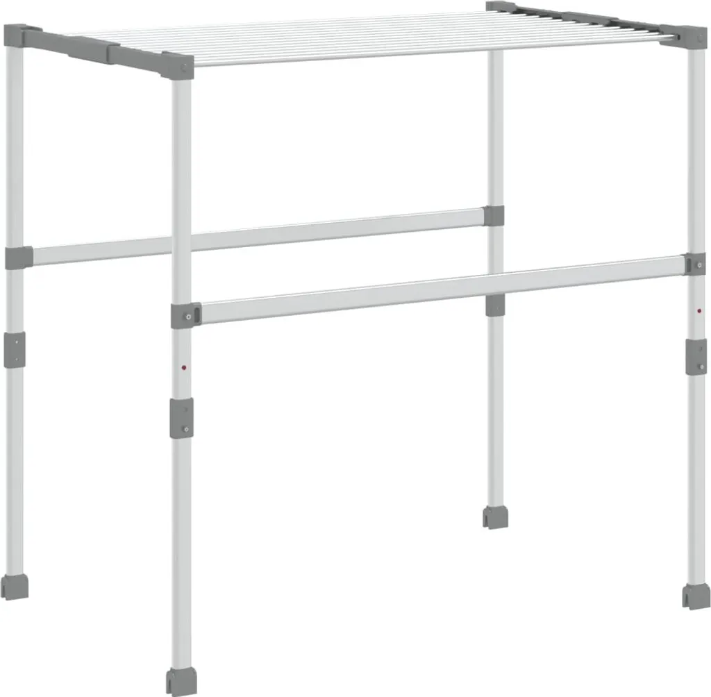 Étendoir à linge modulable en aluminium - Séchoir robuste vidaXL 83 cm