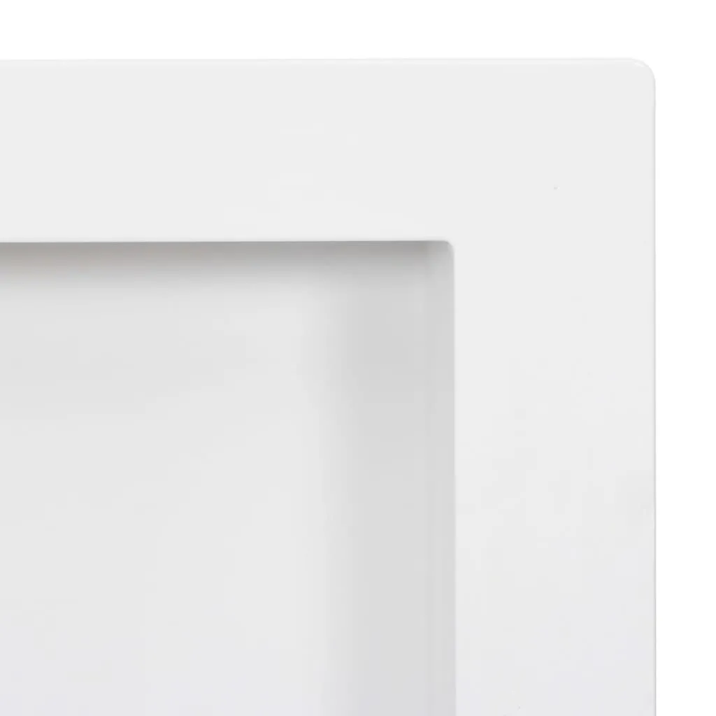 Niche de douche double compartiment blanc brillant 41x69x9 cm