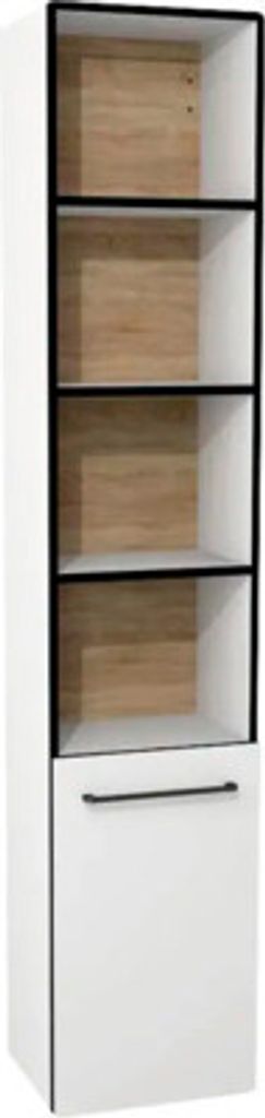 Devo Hängehochschrank halboffen mit 1 Tür Sonus 2.0 rechts BxHxT 38 x 186 x 30 cm arctic white hochglanz