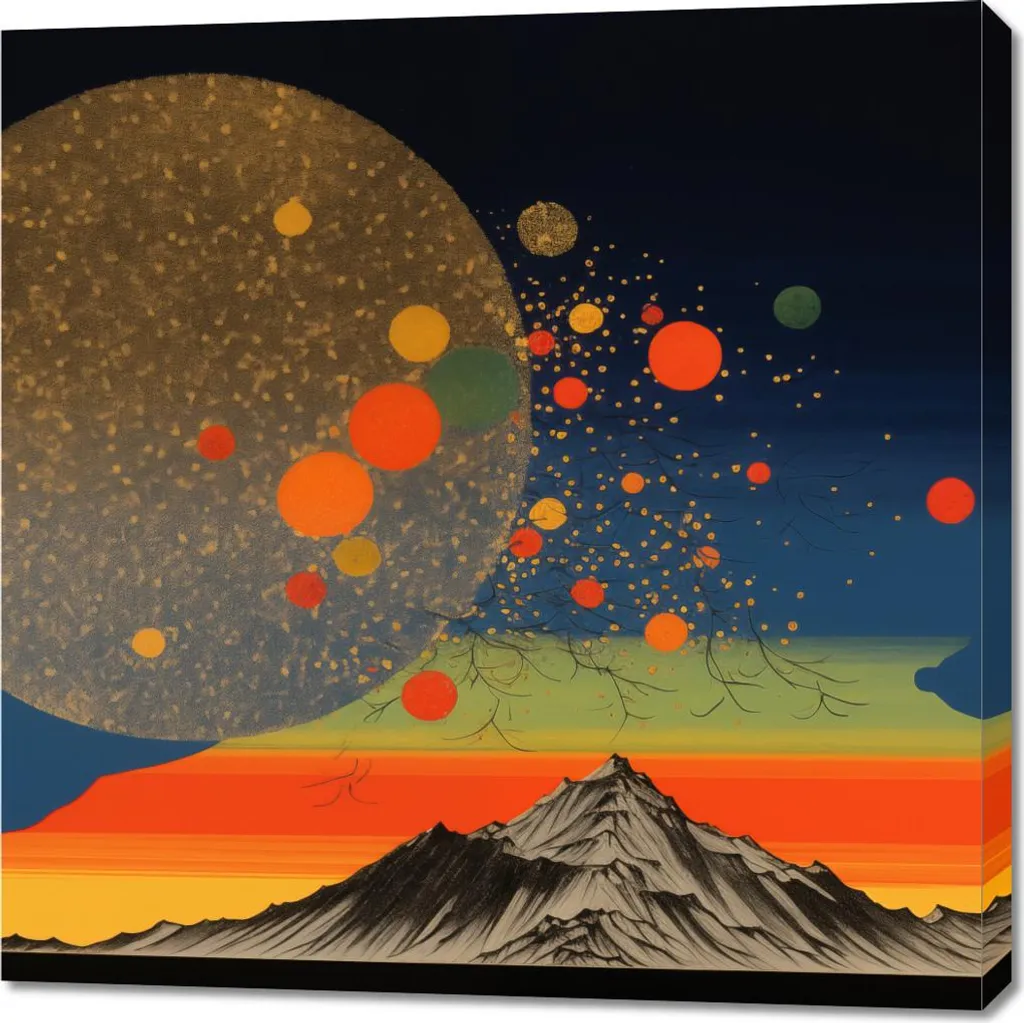 Tableau Image 90 x 90 cm Exposition Auf die Welt - Art Contemporain