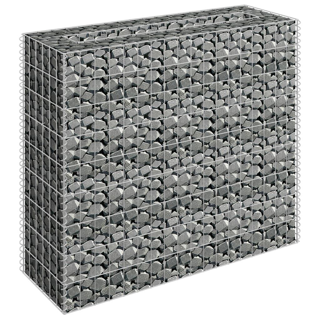 "Winter Sale" Beete - Silber Gabionen-Hochbeet Verzinkter Stahl 90×30×90cm DE6545161