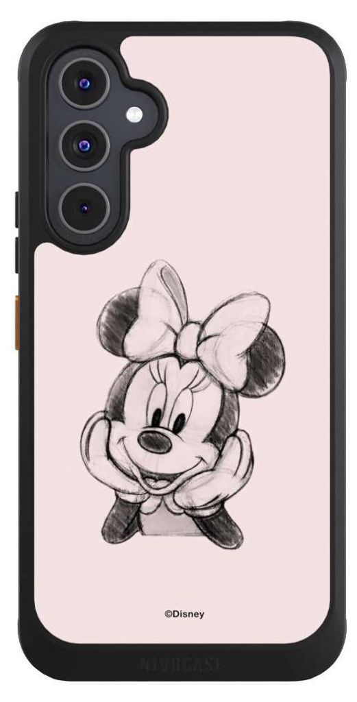 NIVOCASE Hülle für Samsung Galaxy A54 5G Handyhülle NIVOcore Case Schwarz Disney Minnie Mouse Offizielles Lizenzprodukt