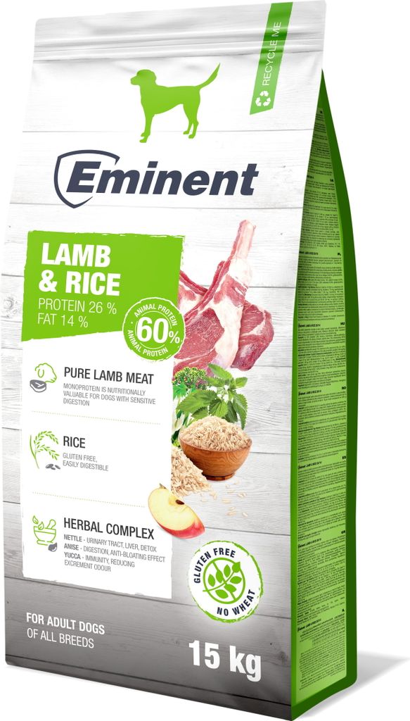 Eminent Lamb & Rice High Premium 15 kg Obrázok produktu 
