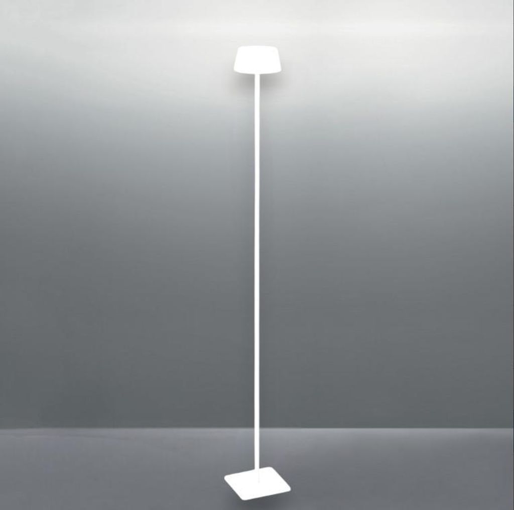 Zeitgenössische Stehleuchte Reines Metall Weiß Led 1,5W 3000K Ip54