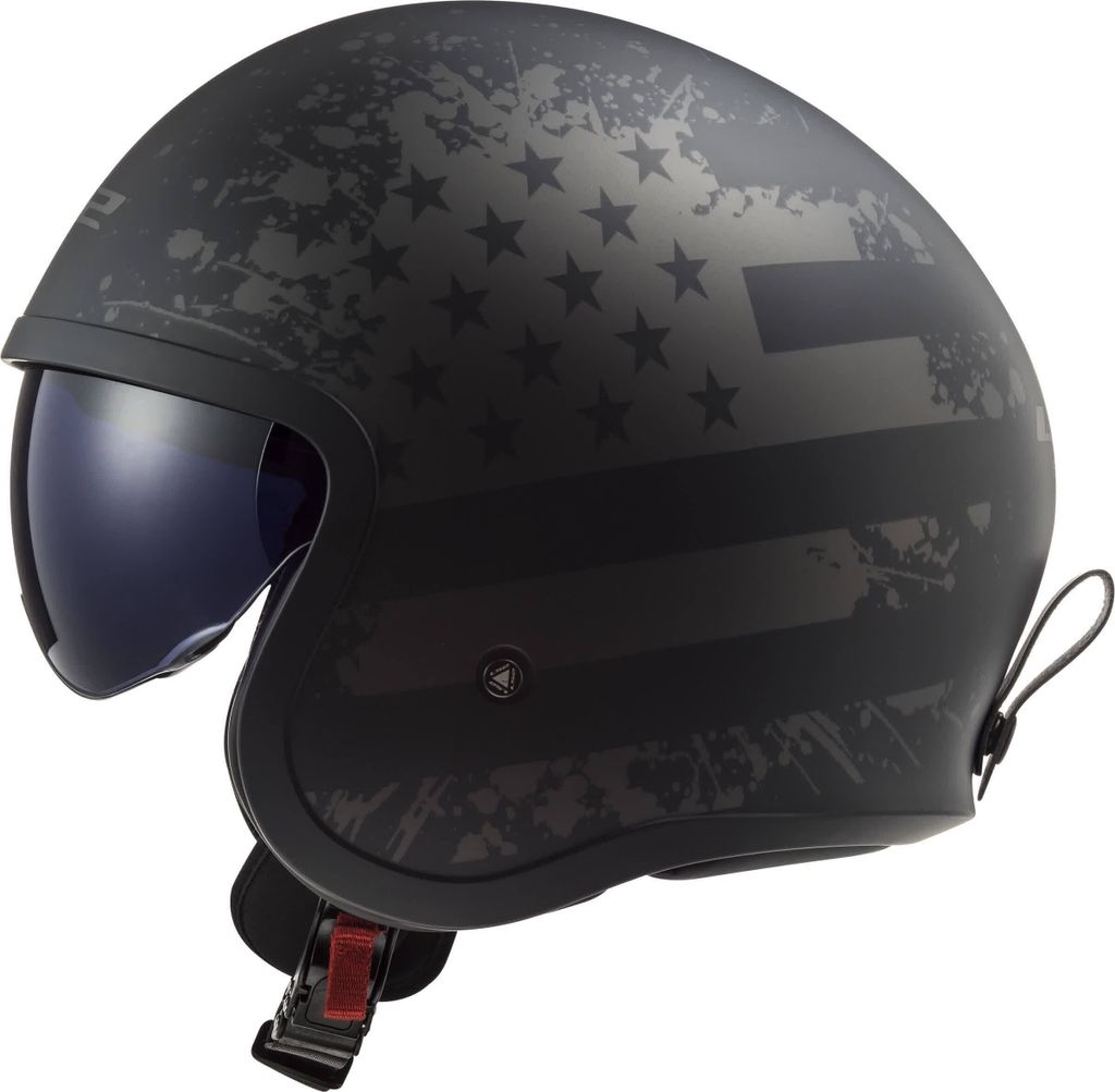 LS2 OF599 Casco jet Spitfire II Black Flag, nero Immagine del prodotto 