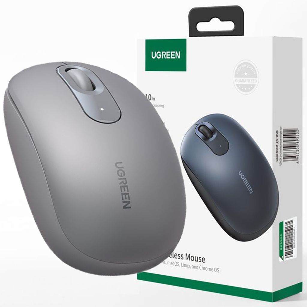 Ugreen MU105 2,4 GHz Kabellose USB-Maus - Grau Produktbild 