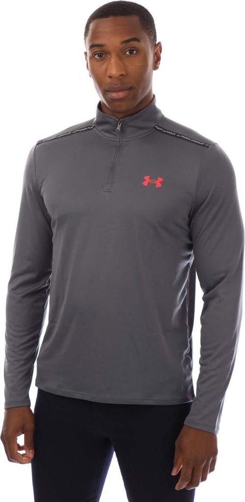 Under Armour - "Tech" Oberteil für Herren,mit kurzem Reißverschluss GT7942 (XS) (Grau)