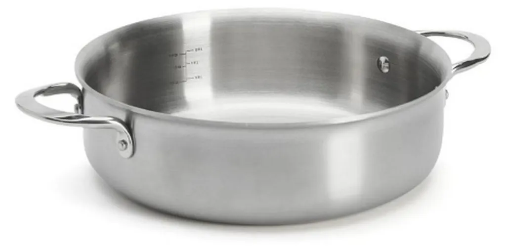 Sautoir De Buyer Alchimy 24cm 3612.24 - Acciaio Inox Professionale