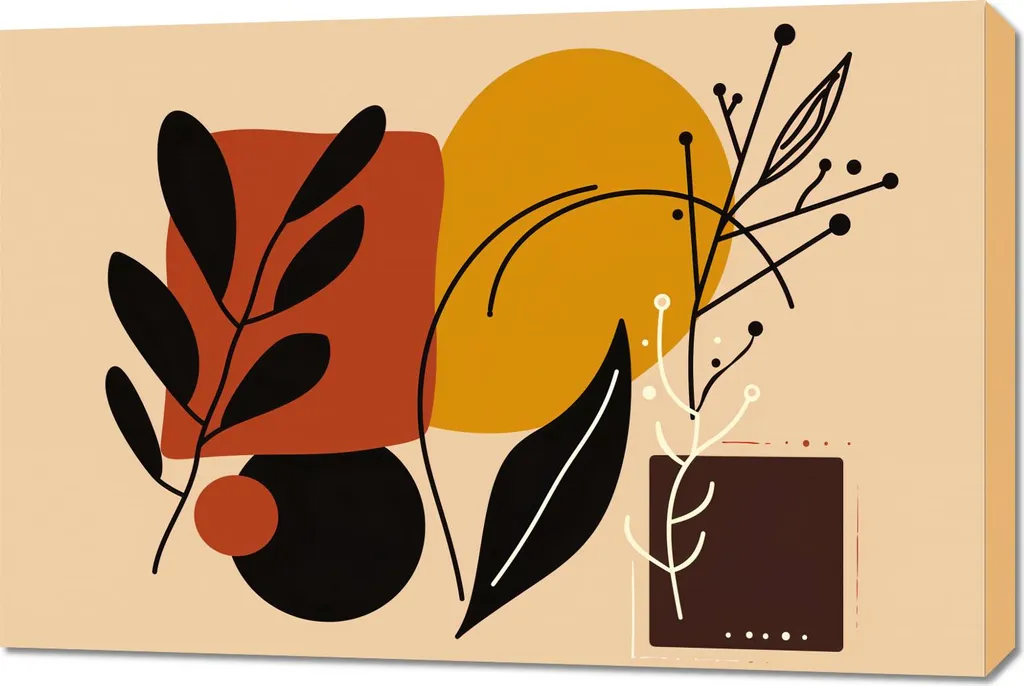 Quadro Moderno 90x60 Contorni Caldi - Come Arredare con Stile