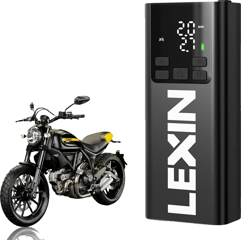 Mini Compresseur 150 PSI Lexin P5 Smart Batterie 5000 mAh Haute Vitesse