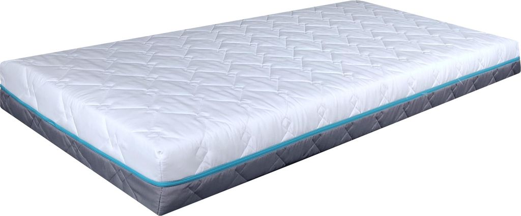BDW - Matratze 140x70x8 H3 - Schaumstoffmatratze mit Silber-Ionen, 190x90x8