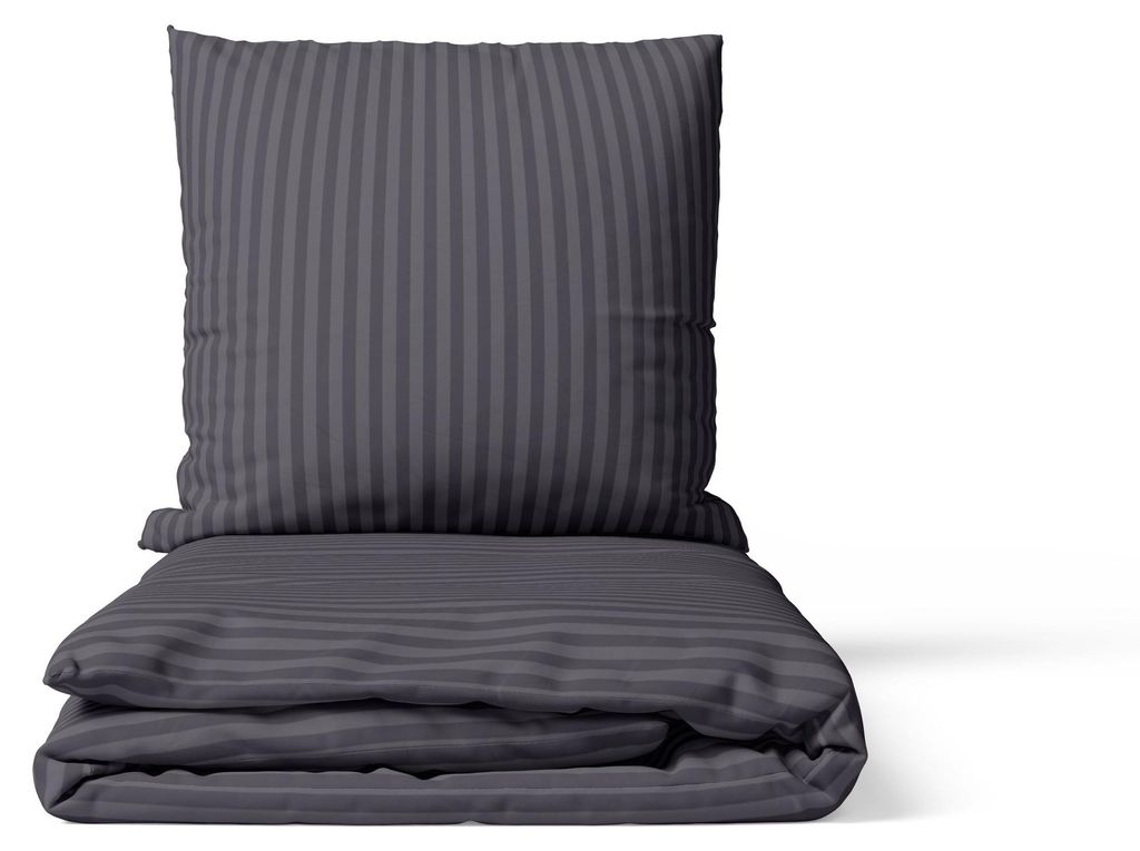 2-tlg Premium Damast Bettwäsche 135x200 + 80x80 cm mit YKK Produktbild 