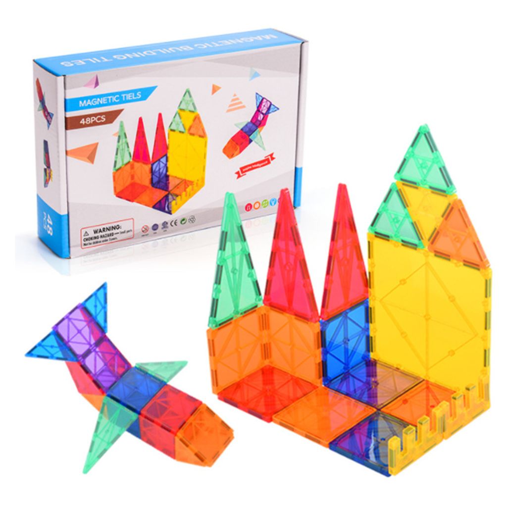 Magnetische Bausteine Magnetspiel Set Pädagogische Bauklötze Spielzeug Kinder 