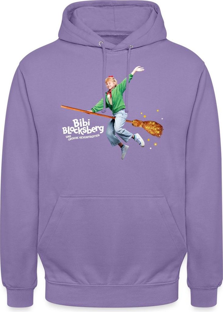 Spreadshirt Bibi Blocksberg Film Bibi Fliegt Auf Kartoffelbrei Uni Hoodie, 3XL, Lavendel