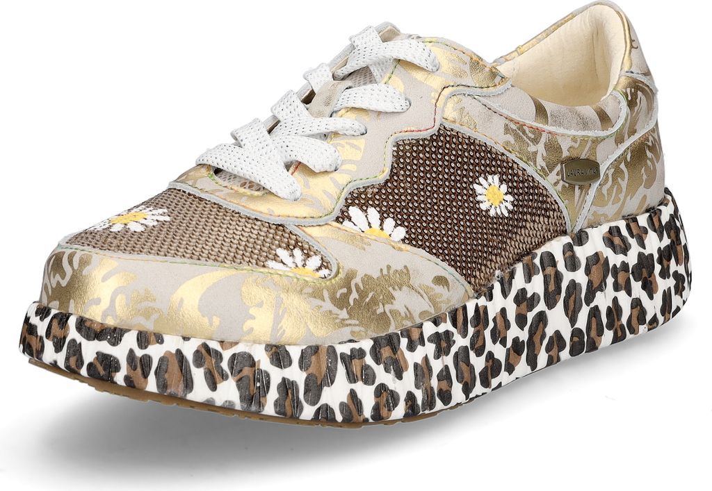 Laura Vita Damen Sneaker gold metallic Produktbild 