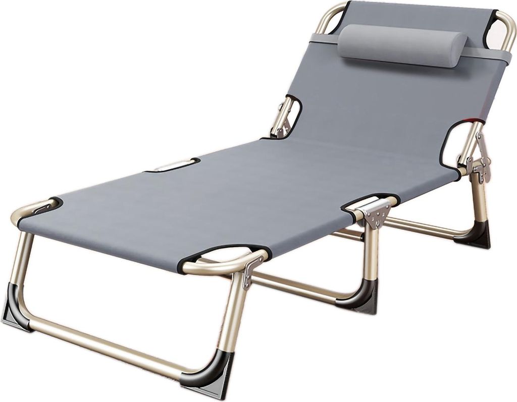 Campingbett, Klappbett Einzelperson faltbar Liege für Produktbild 