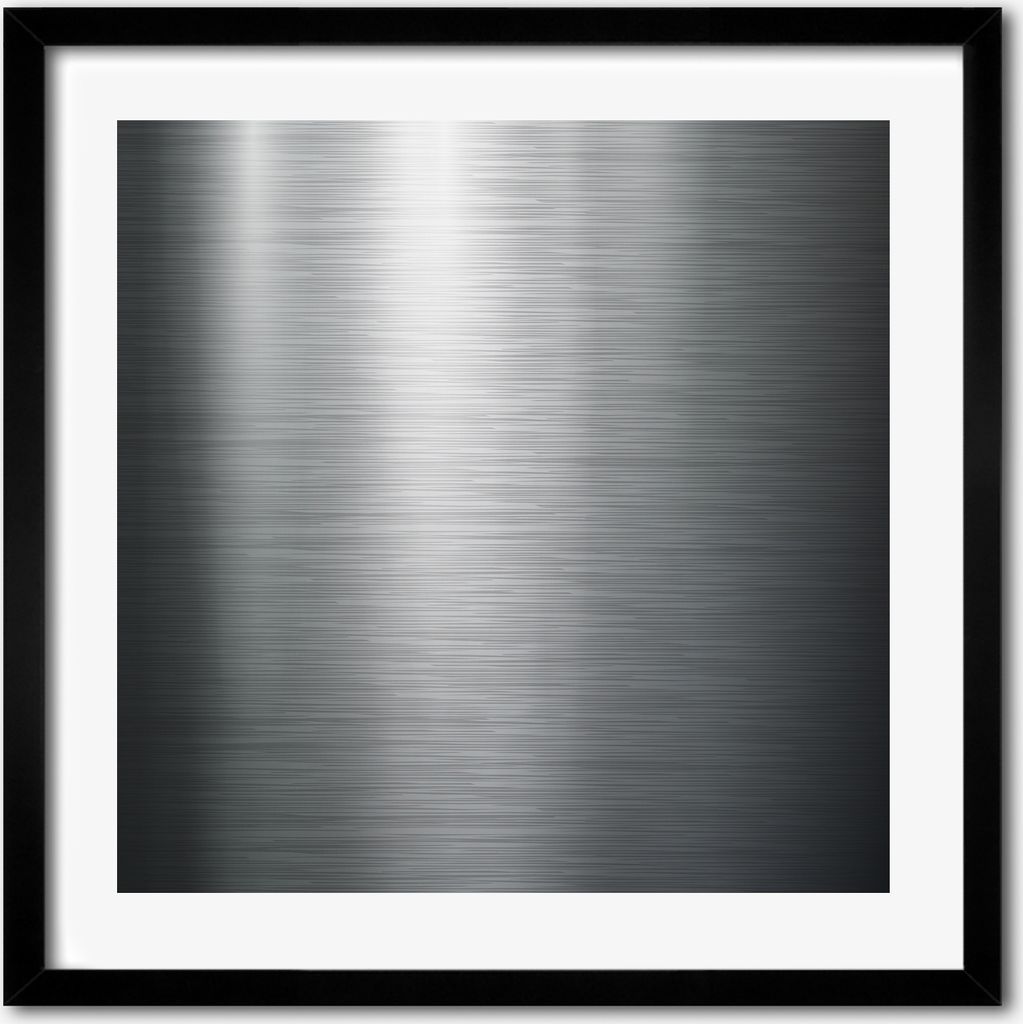 Bild - 50 cm x 50 cm - MDF - Rahmen, Wandkunst - Metall Hintergrund