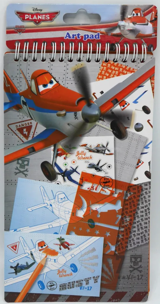 Cahier de dessin Disney Planes à feuilles détachables pour feutres