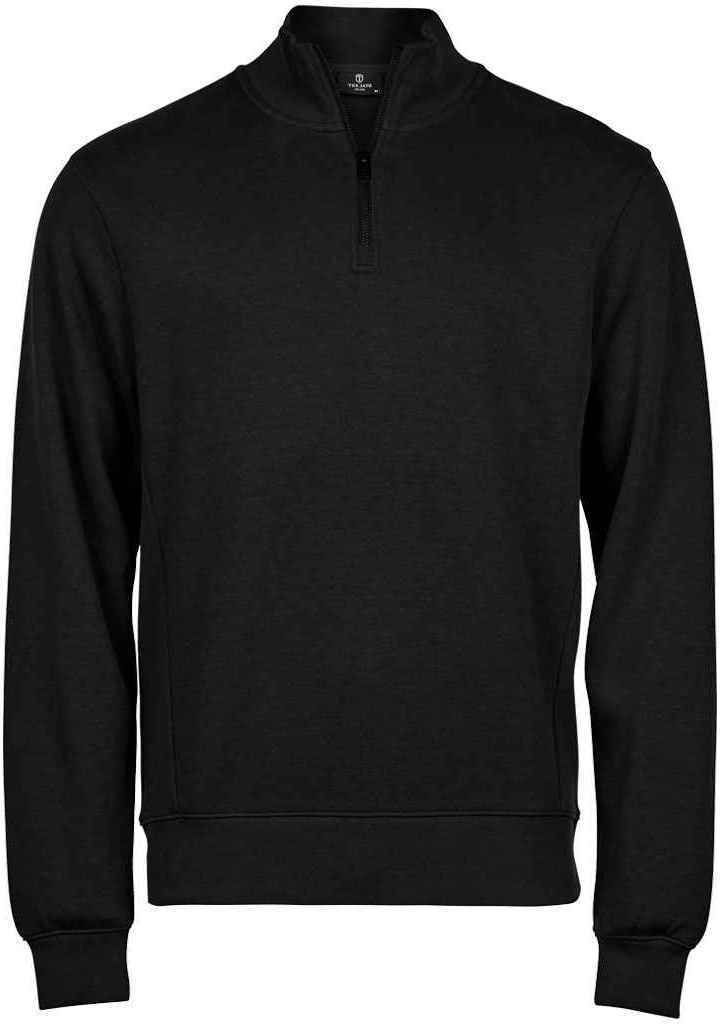 Tee Jays - Sweatshirt mit halbem Reißverschluss für Herren PC6451 (3XL) (Schwarz)