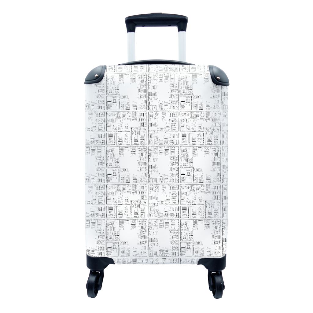 MuchoWow® Koffer Handgepäck Trolley Rollkoffer Kleine Produktbild 
