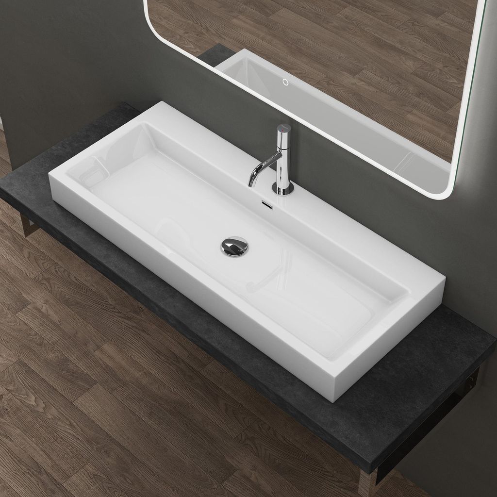 doporro Lavabo a poser evier fonte minerale colossum Image du produit 