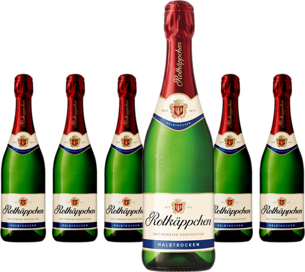6 x Rotkäppchen Sekt Halbtrocken Produktbild 