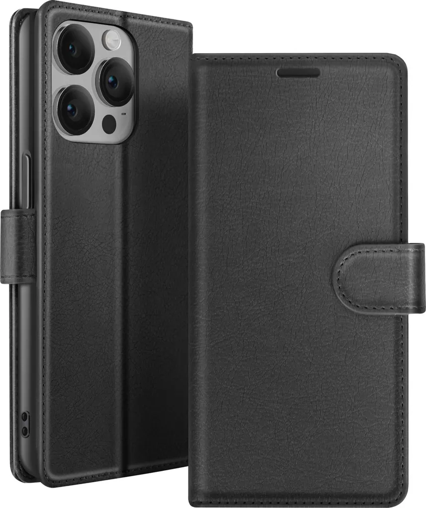 Custodia In Vera Pelle Suncase Per IPhone 14 Pro Max - Con Chiusura Magnetica E Linguetta - 2